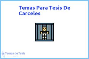Tesis de Carceles: Ejemplos y temas TFG TFM