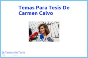 Tesis de Carmen Calvo: Ejemplos y temas TFG TFM
