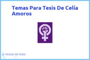 Tesis de Celia Amoros: Ejemplos y temas TFG TFM