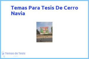 Tesis de Cerro Navia: Ejemplos y temas TFG TFM