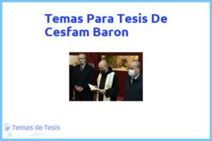 Tesis de Cesfam Baron: Ejemplos y temas TFG TFM