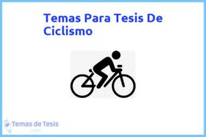 Tesis de Ciclismo: Ejemplos y temas TFG TFM