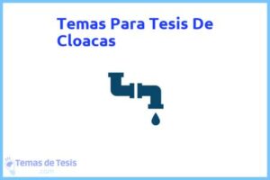 Tesis de Cloacas: Ejemplos y temas TFG TFM