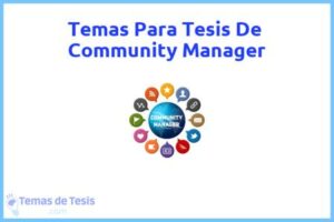 Tesis de Community Manager: Ejemplos y temas TFG TFM