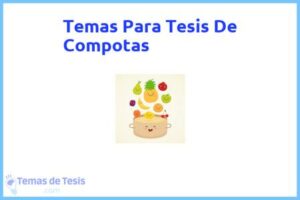 Tesis de Compotas: Ejemplos y temas TFG TFM