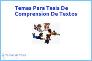Tesis de Comprension De Textos: Ejemplos y temas TFG TFM