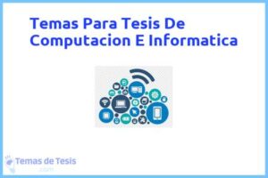 Tesis de Computacion E Informatica: Ejemplos y temas TFG TFM