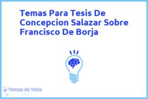 Tesis de Concepcion Salazar Sobre Francisco De Borja: Ejemplos y temas TFG TFM
