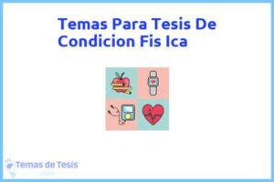 Tesis de Condicion Fis Ica: Ejemplos y temas TFG TFM