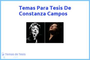 Tesis de Constanza Campos: Ejemplos y temas TFG TFM