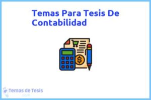 Tesis de Contabilidad: Ejemplos y temas TFG TFM