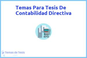 Tesis de Contabilidad Directiva: Ejemplos y temas TFG TFM