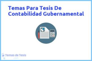 Tesis de Contabilidad Gubernamental: Ejemplos y temas TFG TFM