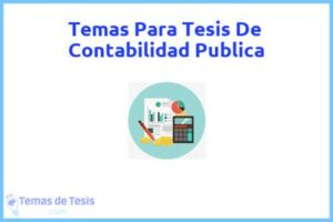 Tesis de Contabilidad Publica: Ejemplos y temas TFG TFM