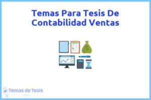Tesis de Contabilidad Ventas: Ejemplos y temas TFG TFM