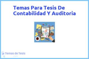 Tesis de Contabilidad Y Auditoria: Ejemplos y temas TFG TFM