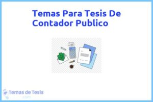 Tesis de Contador Publico: Ejemplos y temas TFG TFM