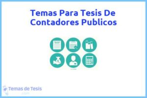 Tesis de Contadores Publicos: Ejemplos y temas TFG TFM