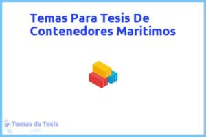 Tesis de Contenedores Maritimos: Ejemplos y temas TFG TFM