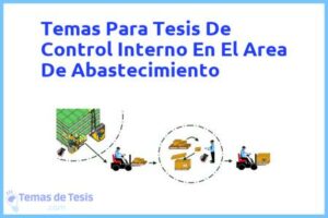 Tesis de Control Interno En El Area De Abastecimiento: Ejemplos y temas TFG TFM
