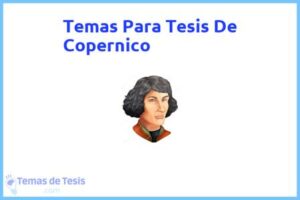 Tesis de Copernico: Ejemplos y temas TFG TFM