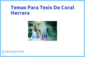 Tesis de Coral Herrera: Ejemplos y temas TFG TFM