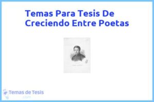 Tesis de Creciendo Entre Poetas: Ejemplos y temas TFG TFM