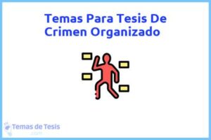 Tesis de Crimen Organizado: Ejemplos y temas TFG TFM