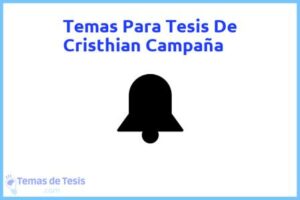 Tesis de Cristhian Campaña: Ejemplos y temas TFG TFM