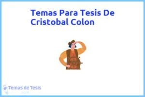 Tesis de Cristobal Colon: Ejemplos y temas TFG TFM