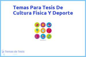Tesis de Cultura Fisica Y Deporte: Ejemplos y temas TFG TFM