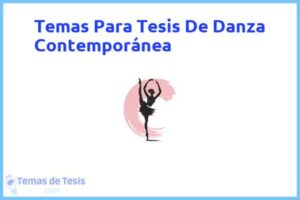Tesis de Danza Contemporánea: Ejemplos y temas TFG TFM