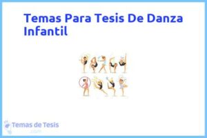 Tesis de Danza Infantil: Ejemplos y temas TFG TFM