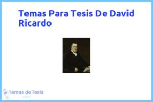 Tesis de David Ricardo: Ejemplos y temas TFG TFM