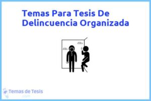 Tesis de Delincuencia Organizada: Ejemplos y temas TFG TFM