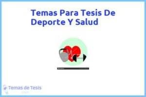 Tesis de Deporte Y Salud: Ejemplos y temas TFG TFM