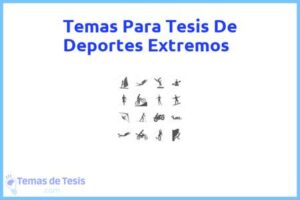 Tesis de Deportes Extremos: Ejemplos y temas TFG TFM