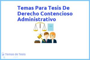 Tesis de Derecho Contencioso Administrativo: Ejemplos y temas TFG TFM