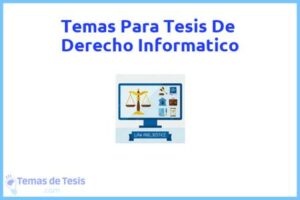Tesis de Derecho Informatico: Ejemplos y temas TFG TFM