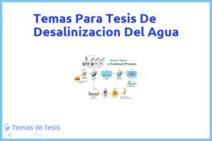 Tesis de Desalinizacion Del Agua: Ejemplos y temas TFG TFM