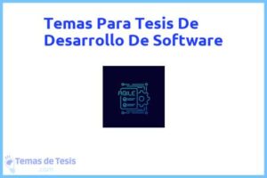 Tesis de Desarrollo De Software: Ejemplos y temas TFG TFM