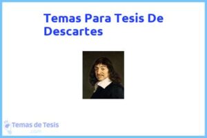 Tesis de Descartes: Ejemplos y temas TFG TFM