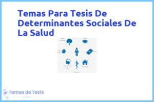 Tesis de Determinantes Sociales De La Salud: Ejemplos y temas TFG TFM