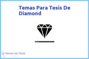 Tesis de Diamond: Ejemplos y temas TFG TFM