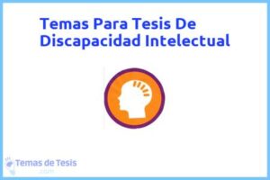Tesis de Discapacidad Intelectual: Ejemplos y temas TFG TFM