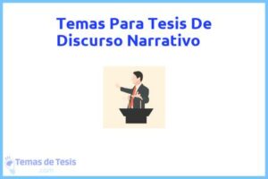 Tesis de Discurso Narrativo: Ejemplos y temas TFG TFM