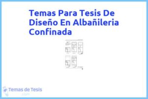 Tesis de Diseño En Albañileria Confinada: Ejemplos y temas TFG TFM