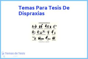 Tesis de Dispraxias: Ejemplos y temas TFG TFM