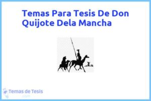 Tesis de Don Quijote Dela Mancha: Ejemplos y temas TFG TFM