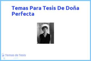 Tesis de Doña Perfecta: Ejemplos y temas TFG TFM